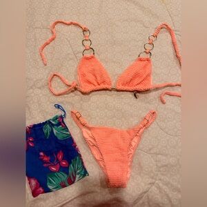 My Brazilian shop coral bikini